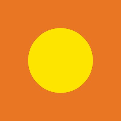 One yellow sun